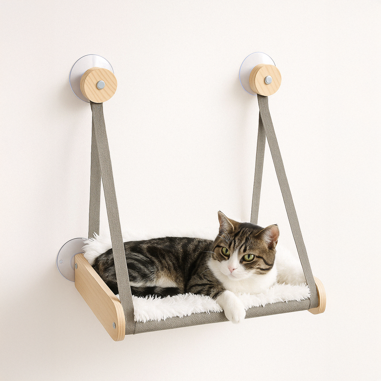 Window Hammock Cat Tree – Space-Saving Cozy Perch